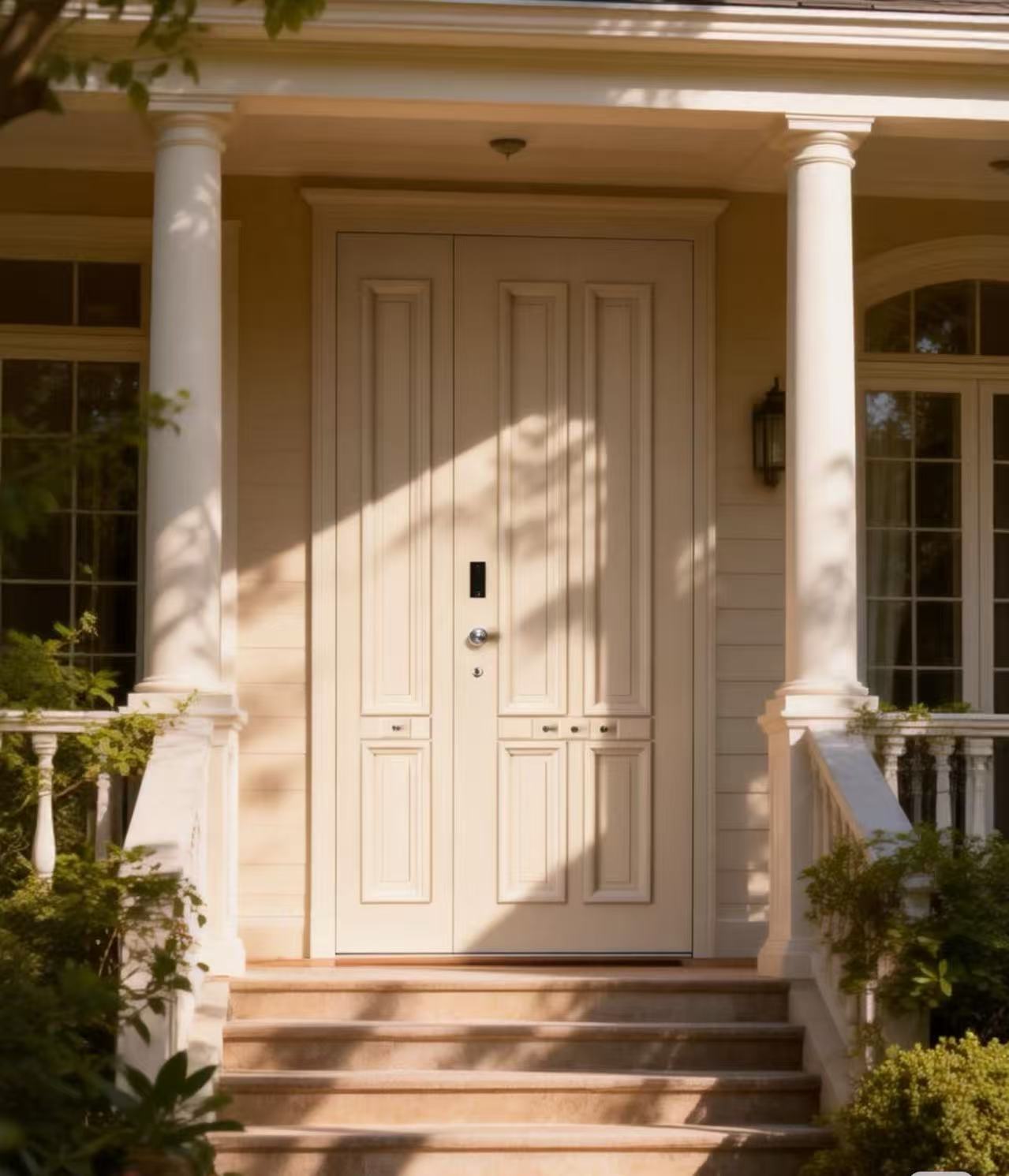 TINNO美式轻奢双开门 | 阳光里的温柔门面，推开即是松弛感