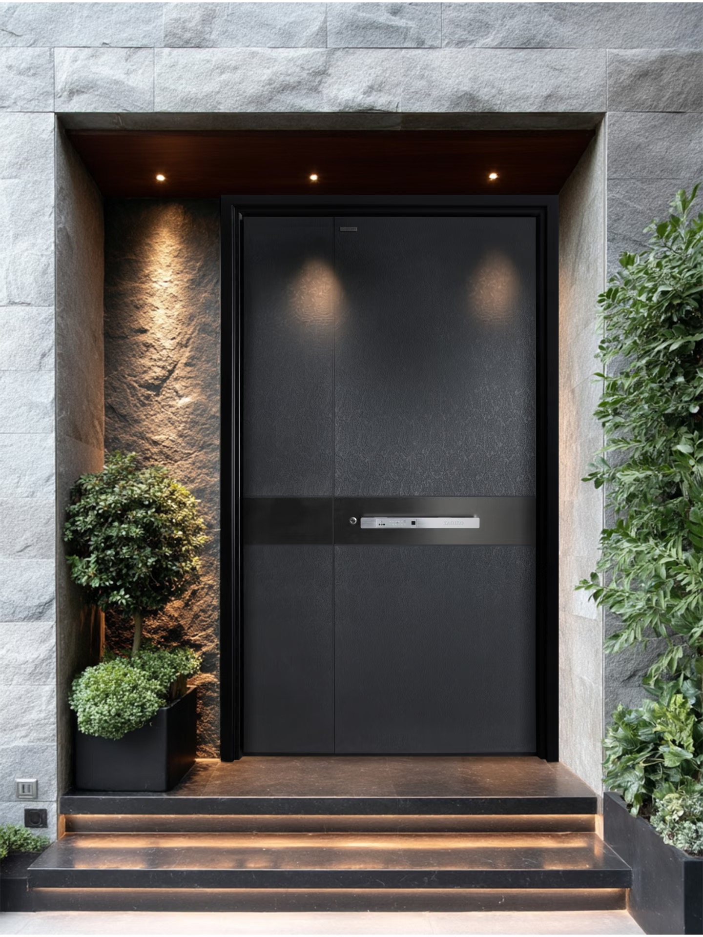 TINNO帝诺入户门隐奢于形，安守于心：现代私宅入户门的设计