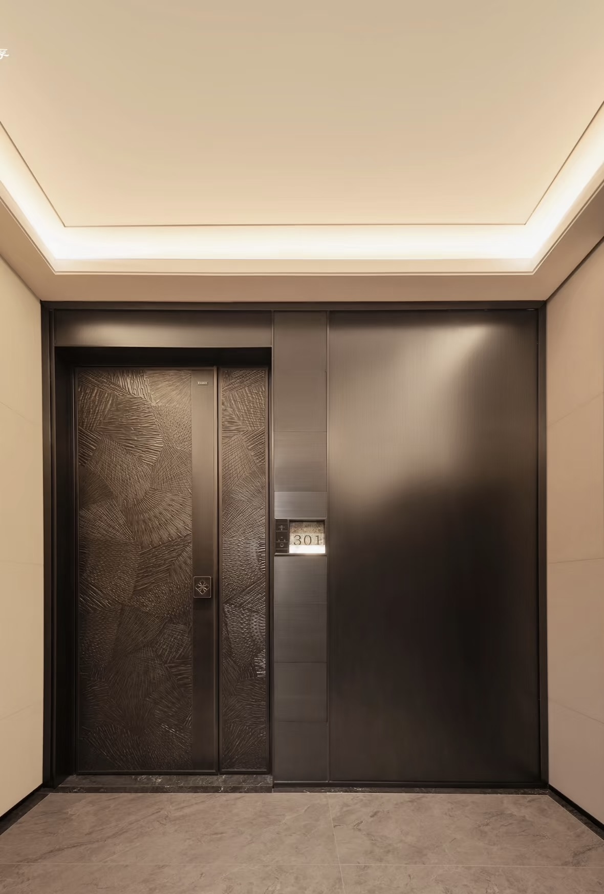 TINNO 精雕入户门｜以肌理美学，重构高端入户空间