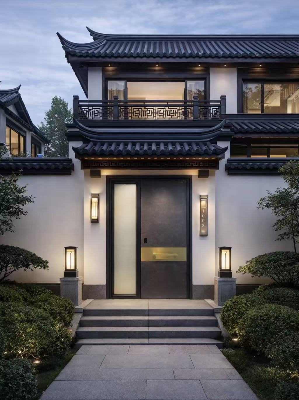 TINNO 新中式入户门｜以极简东方韵，重塑中式宅院的归家仪