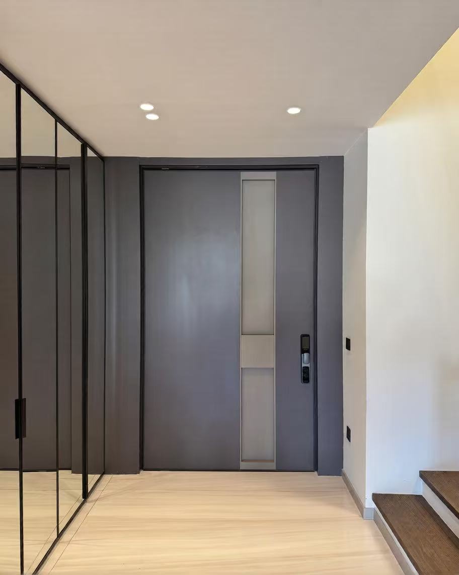 TINNO 极简隐框入户门｜以纯粹线条，重构现代平层的静谧秩