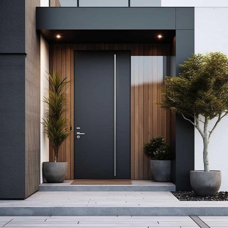 TINNO 极简线条入户门｜以克制美学，定义当代住宅的高级