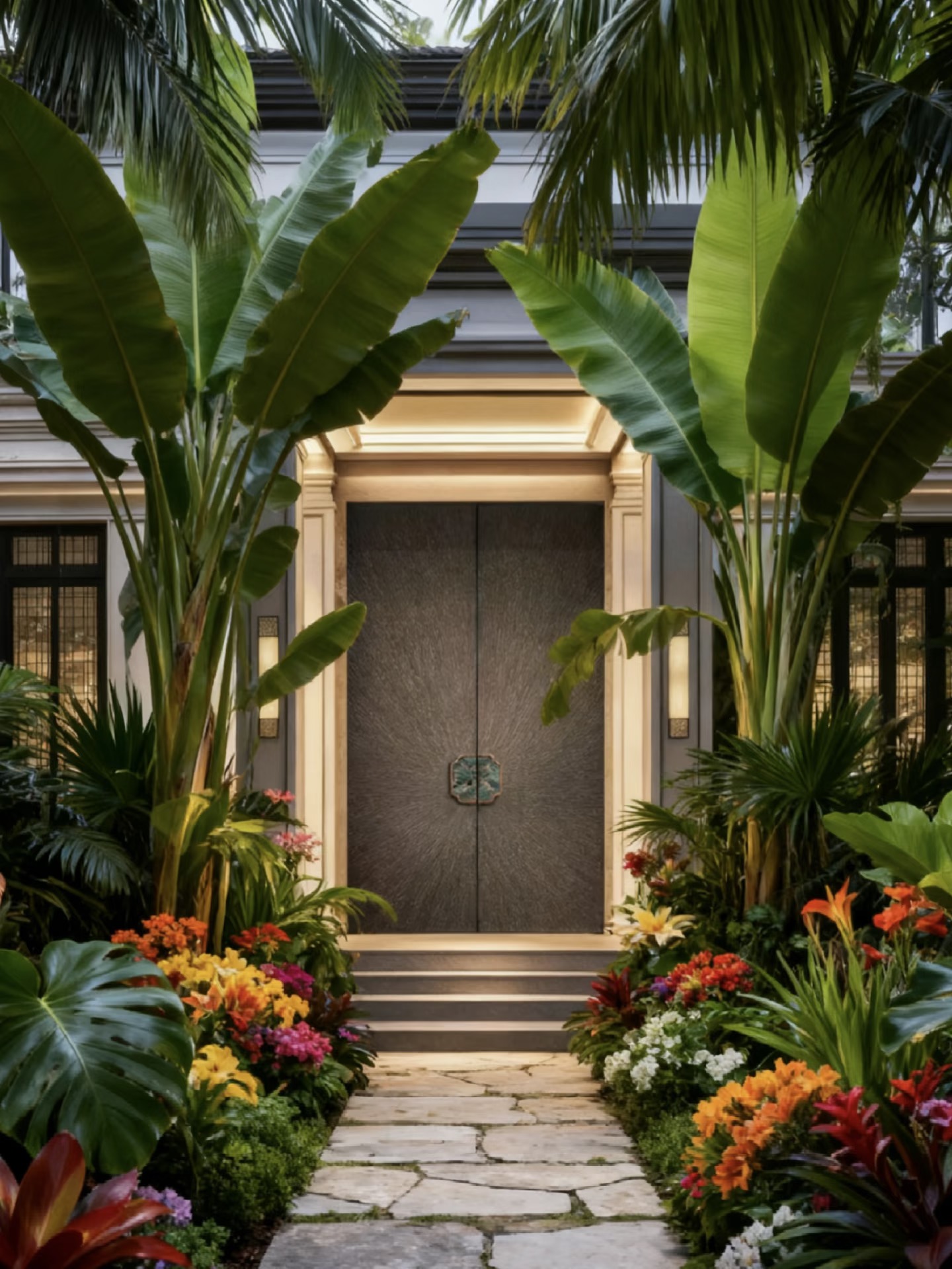 TINNO 古铜放射纹入户门｜以东方匠艺，复刻热带宅邸的奢雅