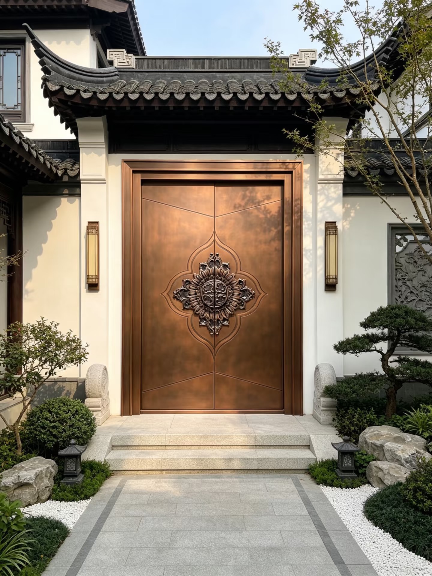 TINNO 古铜雕花入户门|复刻苏式合院的东方威仪与诗意